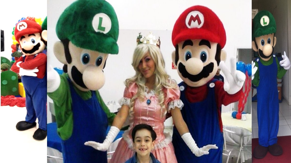 Personagem para festa Infantil - Super Mario Bros Saiba mais sobre os Super Mario Bros